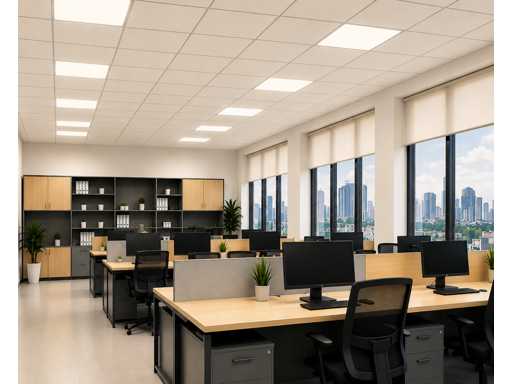 8 x LED Paneel 45W – 4200K Neutraal Wit - 595x595mm – IP20 – GALAKSI