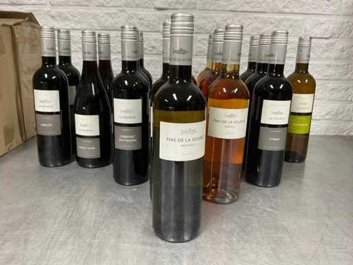 Assorti wijn Merlot, Pinot Noir, Cabernet Sauvignon, Réserve, Syrah (20x)