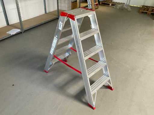 WÜRTH 2x5 Stufen Alu-Stufen-Stehleiter