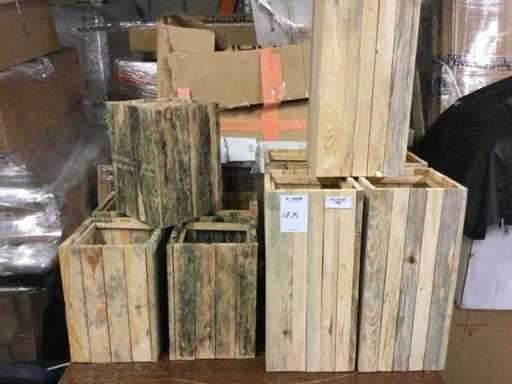 Skrzynki na kwiaty wysoko i nisko (10x)