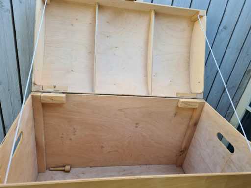 speelgoedkoffer afgeronde deksel