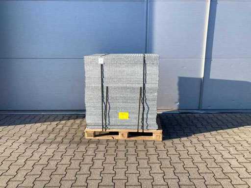 Stahllattenboden 1090x740x25mm (46x)