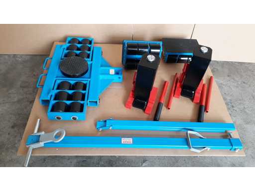 Transport trolleys 24,000 kg with pair of jacks