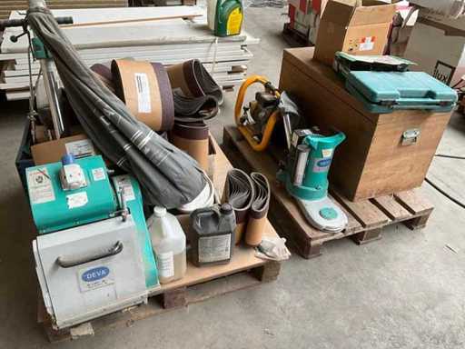 Ponceuse à parquet Deva Belt 200 et accessoires