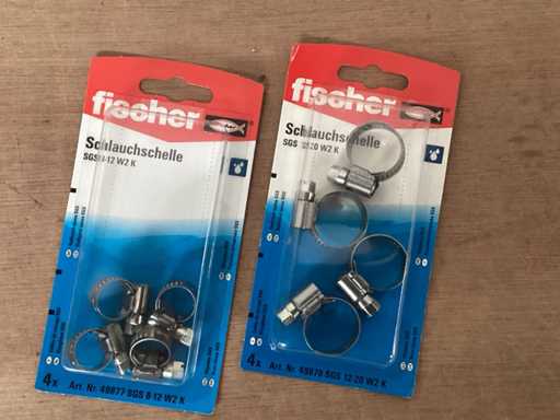 Przyczepa do węża Fischer, 4 paki (86x)