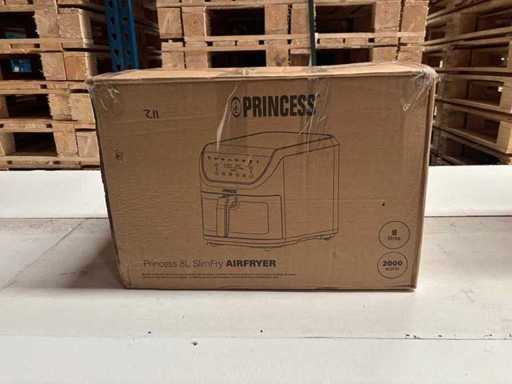Princess SlimFry Heißluftfritteuse – 8 Liter Fassungsvermögen – Transparentes Sichtfenster