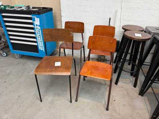 School chair (4x)