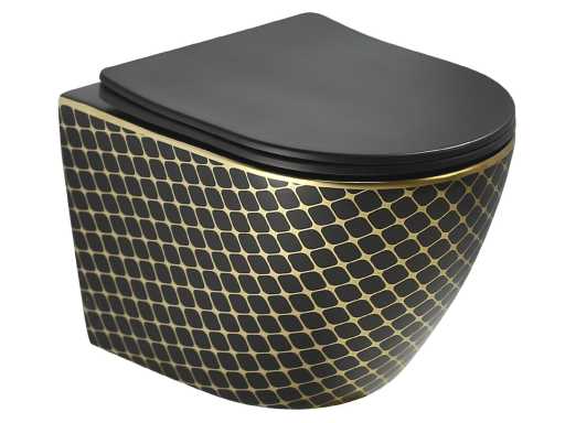 Mawialux design built-in wall closet with toilet seat (various color/finish options)