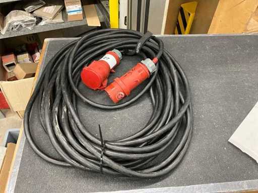 CEE 32 A Kraftstromkabel 25m lang 5x4mm2