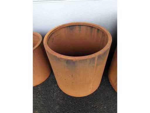 TerraCorten Round 60*60 - Corten Steel Planter