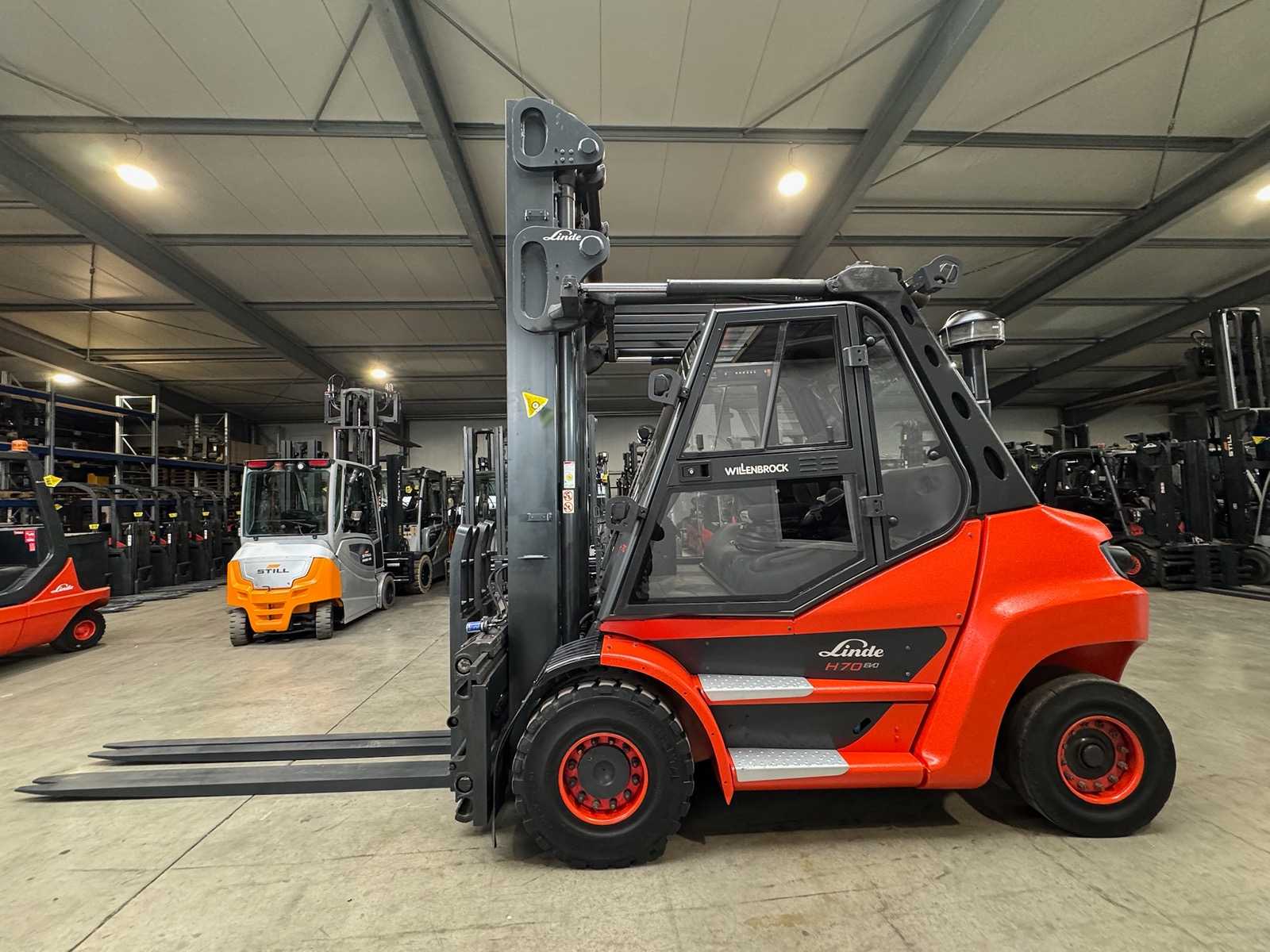 2020 Service+UVV 04/2027 Linde H70D EVO 7.000kg 3.+4. Valve Fork Adjuster Diesel Forklift Forklift 13.247 hours