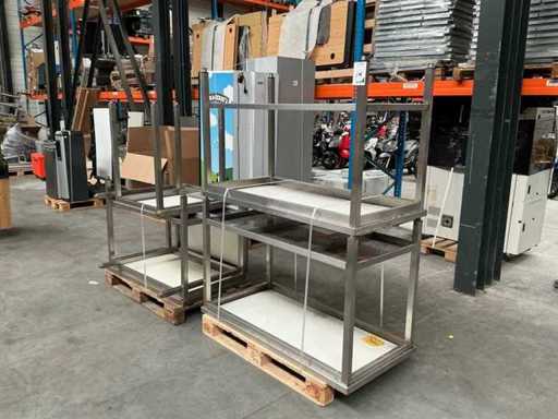 Masă de lucru din oțel inoxidabil (5x)