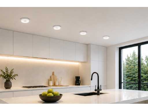 50 x Downlight Fitting – GU10 – Wit – Ø70mm – IP20 – KADIFE