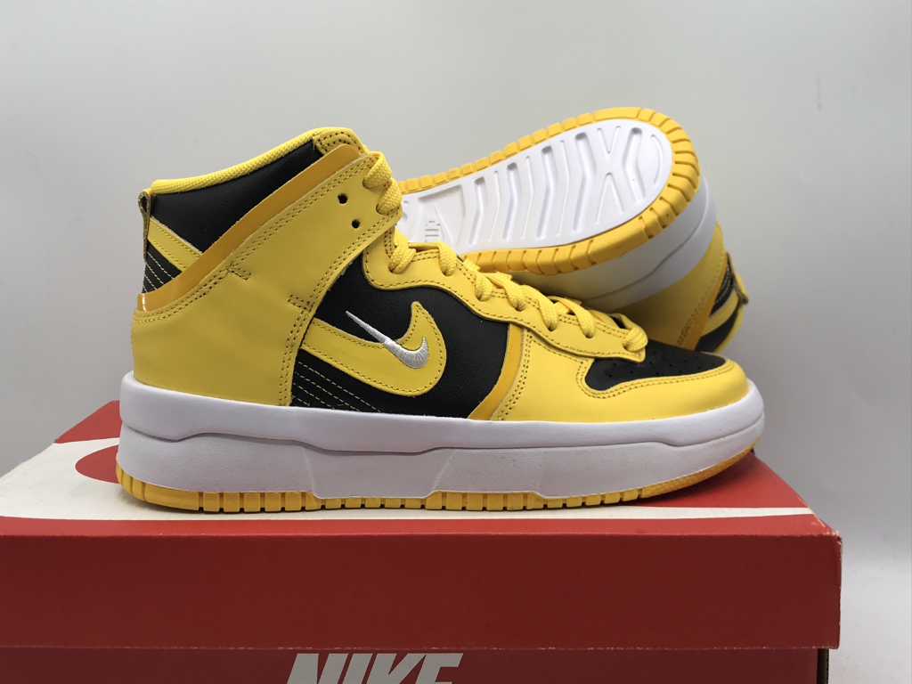 Nike Dunk High UP Black/Varsity Maize Sneakers  38.5
