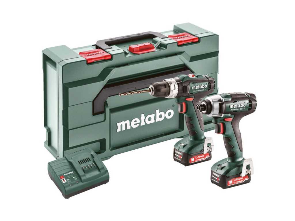 Metabo - SB12 und SSD12 - Akku-Kombi-Set, Akku-Bohrhammer und Schlagschrauber