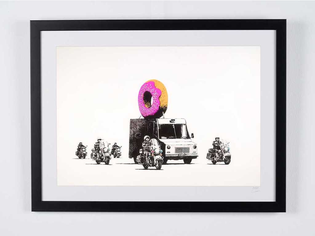Banksy's (After) Donuts Chocolate 1975- (After)- 70X50 CM - Beperkte oplage