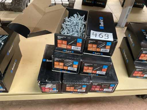 7 boxes of wood screws and impact plugs