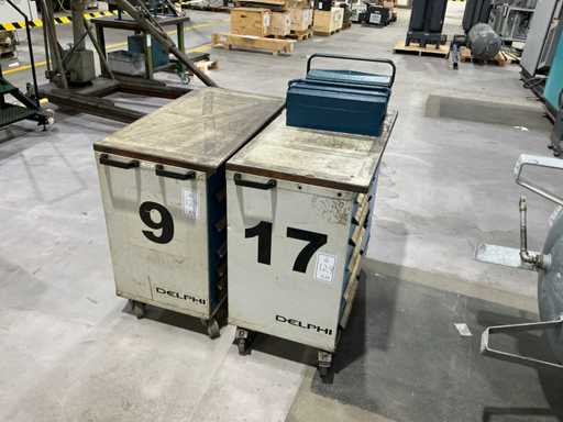 Charge von Werkzeugwagen