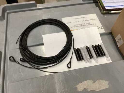 Portacorda in filo d'acciaio e 10x per lotti misti, nero, reutlinger, 100kg