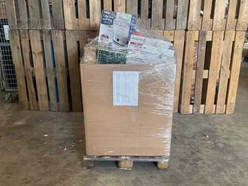 Partij retourgoederen met lijst