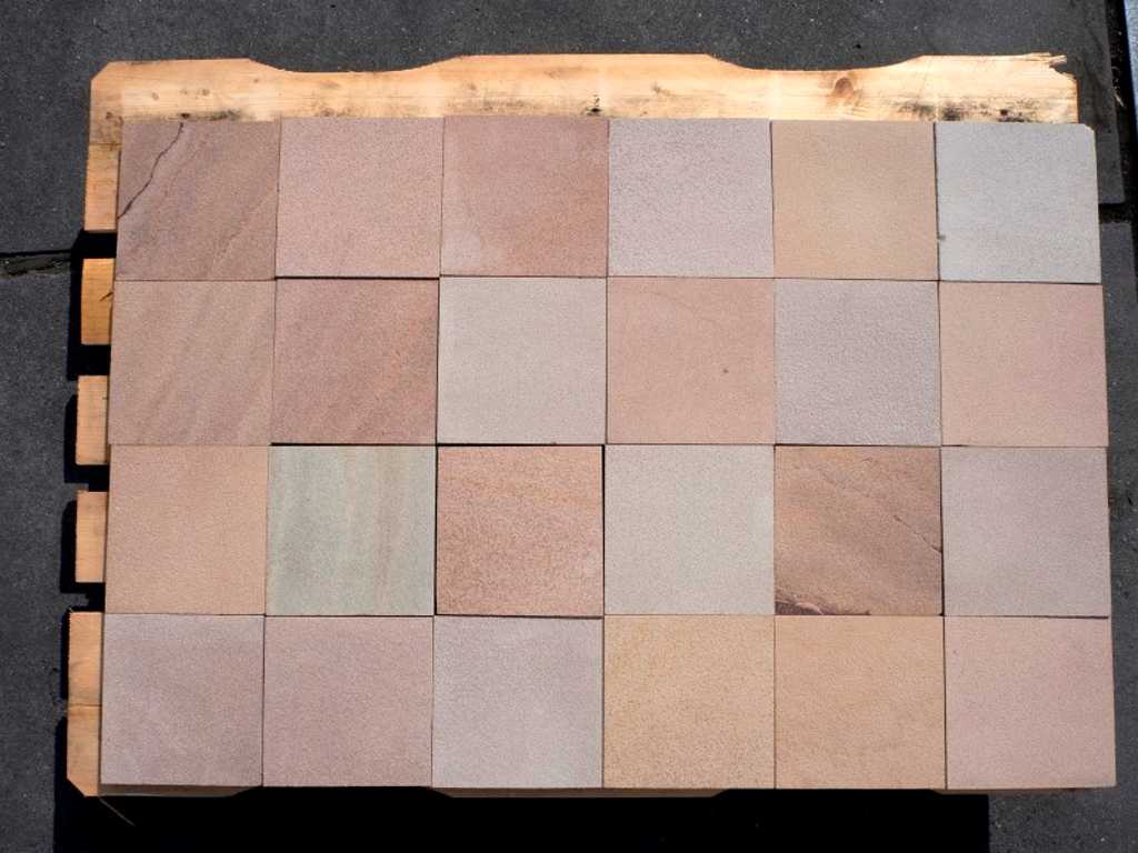 Natural stone tiles 24m²
