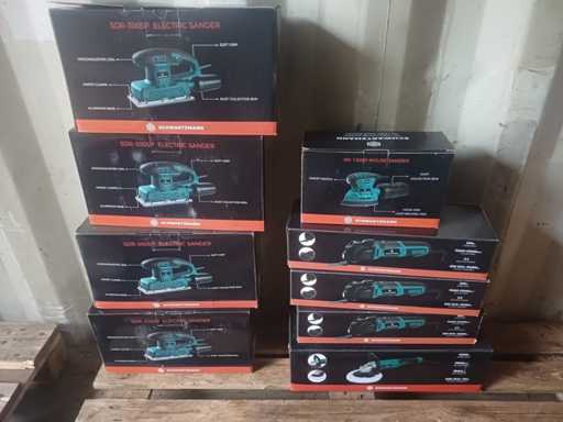 Various sanding and polishing machines