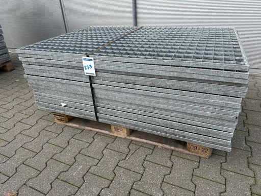 Pavimento a listelli in acciaio 1333x890mm (19x)