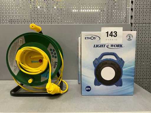 Various cable reels (3x)