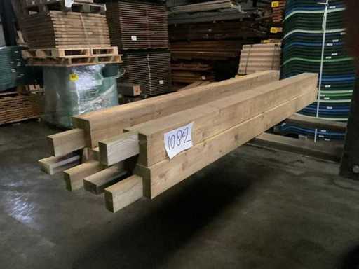 Spruce pole - 224x12x12 cm (6x)