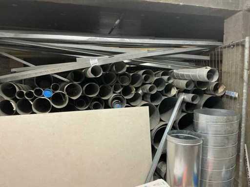 Large batch of various Galva ventilation pipes