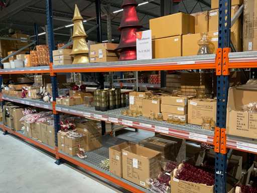 Lotto di vasi e addobbi natalizi