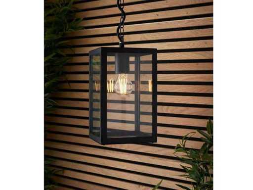 4 x Venezia lampe pendante d’extérieur noire