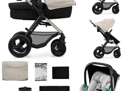 KINDERKRAFT Moov 2 Air 3in1 Combinatiewagen Moonlight Grey