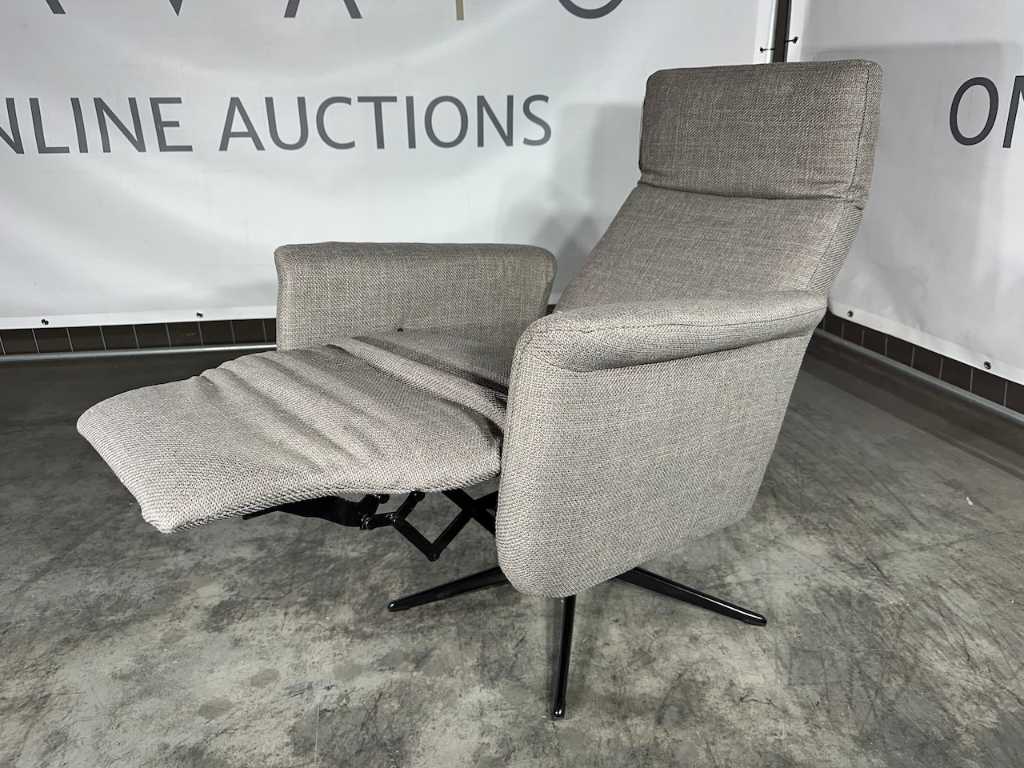 Hjort Knudsen - Recliner, taupe fabric, size L, manually adjustable