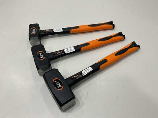 3 młotki z włóknem uchwytu