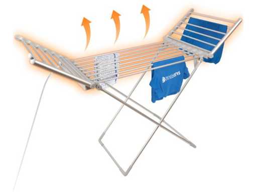 Silvergear Elektrisch droogrek met verwarming (14x)