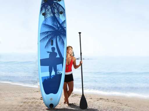 Opblaasbaar SUP Paddle Board met tas en verstelbare peddel voor volwassenen