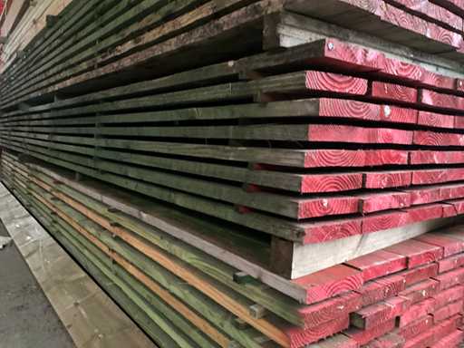 Douglas wood trusses 5 meters length (48x)