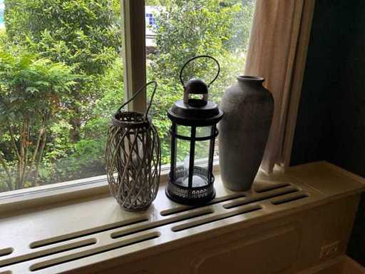 Wind lights and pot (3x)