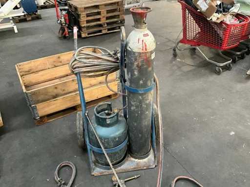 Laswagen met diverse branders