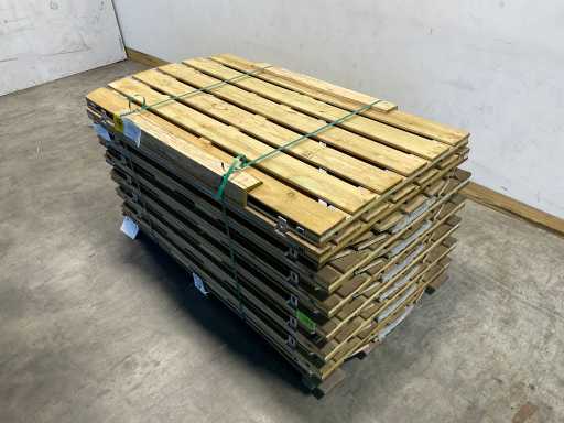 Gartentür aus Zirbenholz mit Bogen 100x180 cm (6x)
