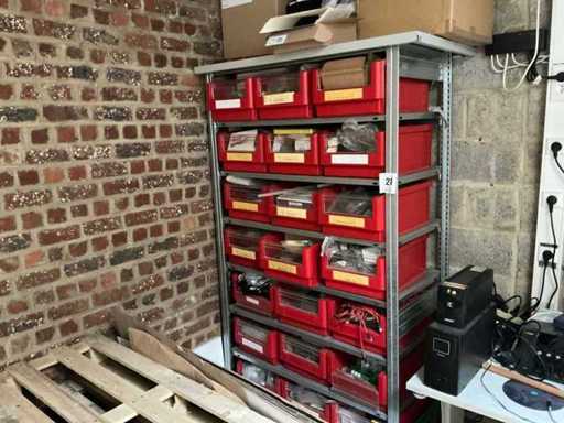 Bito Magazijnrek met inhoud