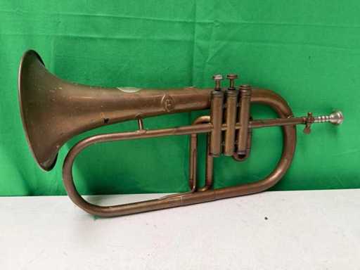 Bugle - Musical instrument, flügelhorn by EM Fauconier