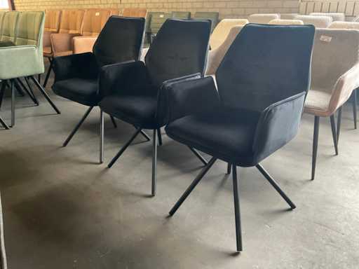 Noir Eetkamerstoel (3x)