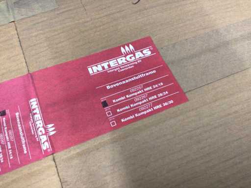 Intergas aansluitframe (24x)