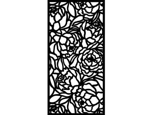 Paravento in composito "Bloom" 180x90 cm (2x)