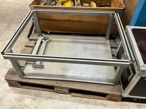 Viga – Soporte (placa de montaje) para varios proyectores grandes (ajustables en altura), incluyendo abrazaderas de celosía