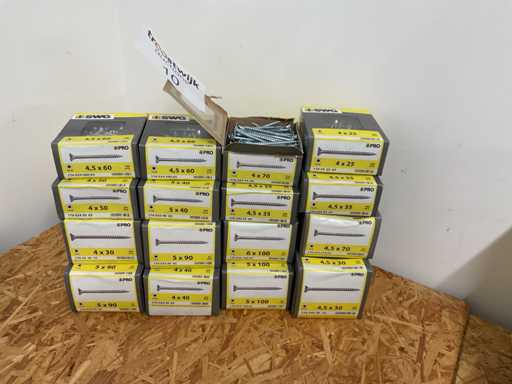 16 dozen spaanplaatschroeven