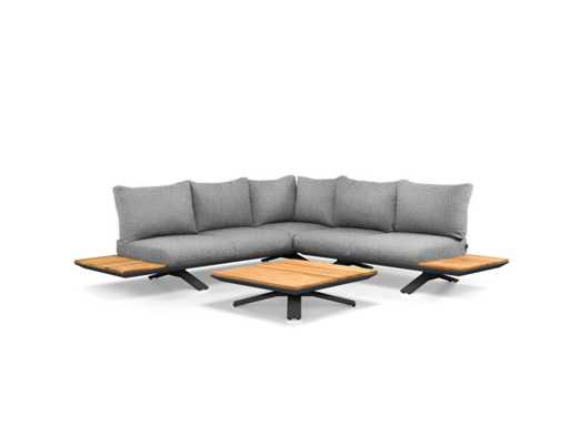 Suns Stockholm Garden Cushion Set 7 Teile heller Anthrazit