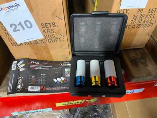 Vigor-Ausrüstung Luxus-Radabdeckungsset (3-teilig) (20x)